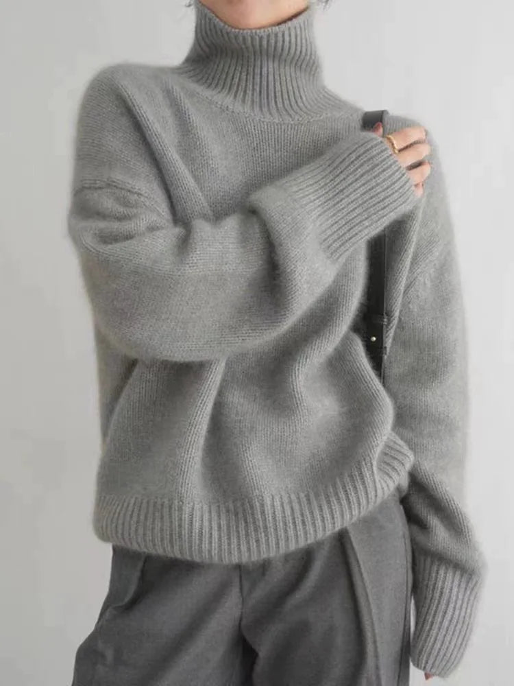 ISABELLA CASHMERE HÖGHALSAD TRÖJA 
