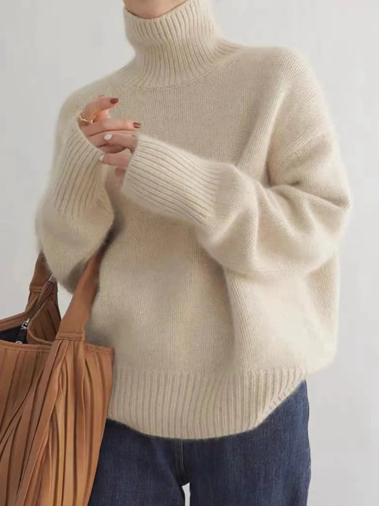 ISABELLA CASHMERE HÖGHALSAD TRÖJA 