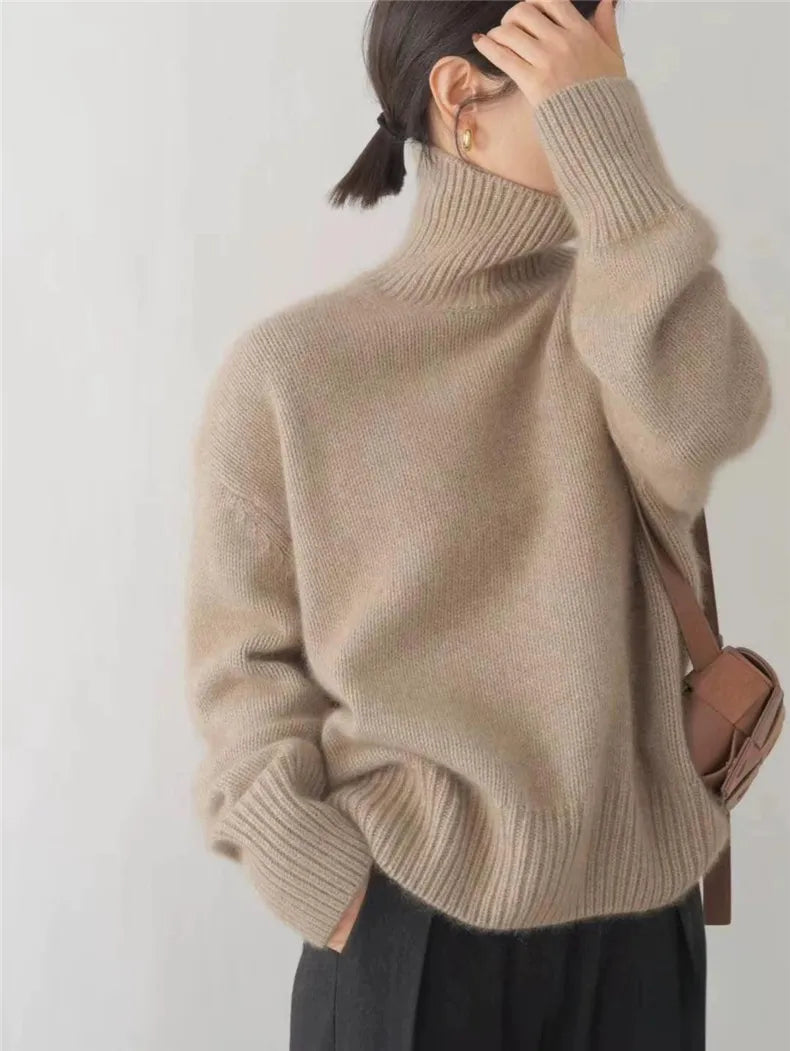 ISABELLA CASHMERE HÖGHALSAD TRÖJA 